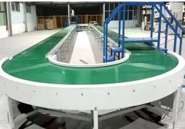 Reversible 90 Degree Curve Belt Conveyor Systems Production Line Turning Conveyor 180 Degree Belt Conveyor