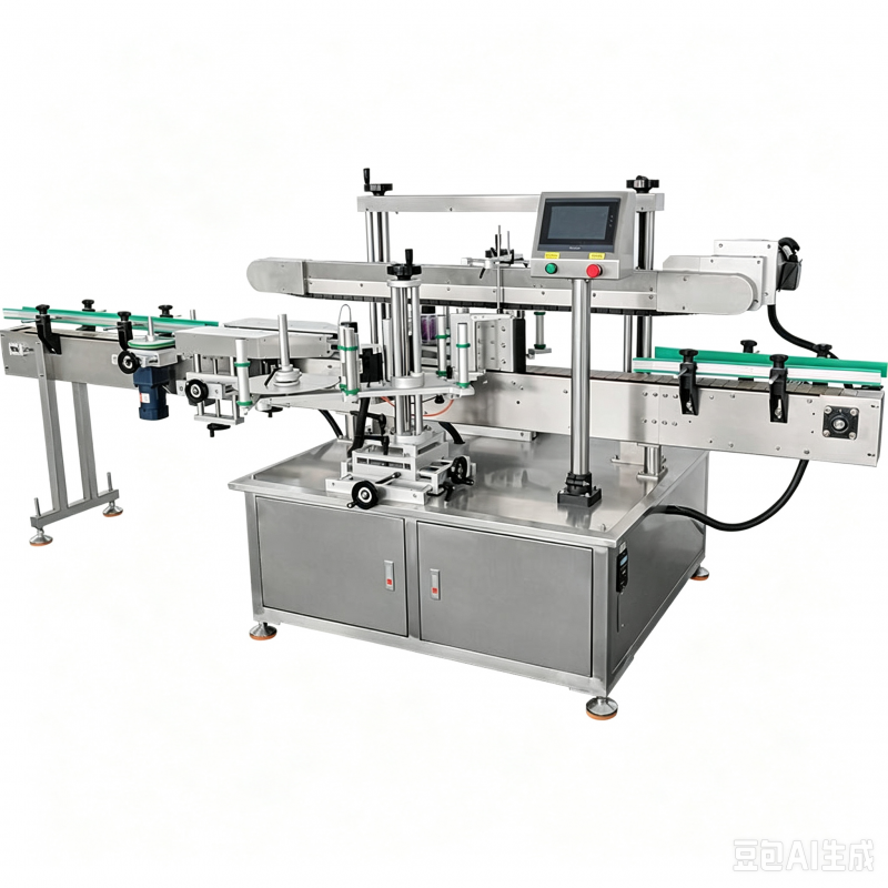 Intellectual Automatic Round Bottle Sticker Labeling Machine